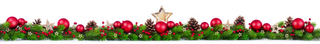 Weihnachtsgirlande grün und rot Weihnachtsgirlande grün und rot