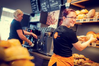 Brotverkauf im Laden