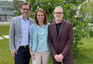 Die drei Geschäftsleiter der Erenja AG & Co. KG: Robert Peric, Julia Kaufmann, Stefan Pruss (v.l.)