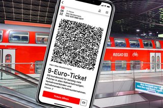 9-Euro-Ticket - online per QR-Code