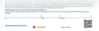 Rechnung von Erenja - Ausschnitt Schlüsselnummer